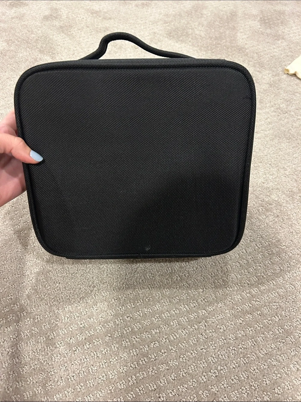 Relavel Black Travel Case with Yellow Logo